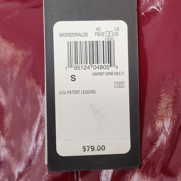 Guess NWT! Burgundy faux leather pants, size S - Picture 5 of 16